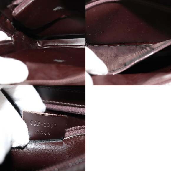 GUCCI Shoulder Bag Patent Leather Brown 002 1007 002 1007 - Picture 12 of 12
